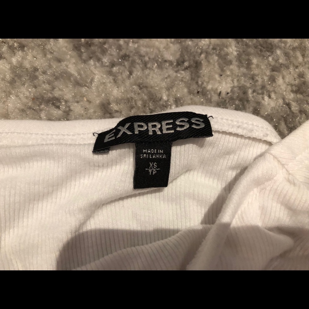 Express Off the Shoulder Ruffle Bodysuit - Picture 2 of 3